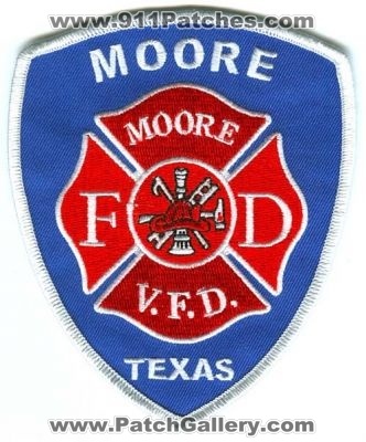 Moore Volunteer Fire Department (Texas)
Scan By: PatchGallery.com
Keywords: v.f.d. vfd dept.
