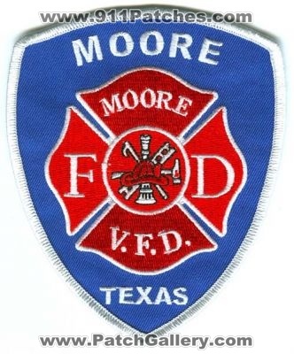 Moore Volunteer Fire Department (Texas)
Scan By: PatchGallery.com
Keywords: v.f.d. vfd dept.