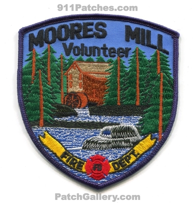 Moores Mill Volunteer Fire Department Patch (Alabama)
Scan By: PatchGallery.com
Keywords: vol. dept.