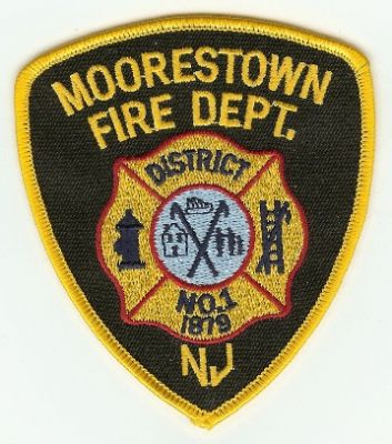 Moorestown Fire Dept
Thanks to PaulsFirePatches.com for this scan.
Keywords: new jersey department district no number 1