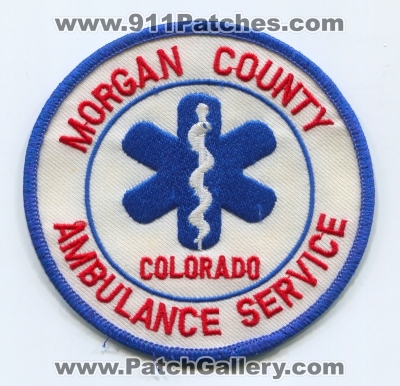 Morgan County Ambulance Service Patch (Colorado)
[b]Scan From: Our Collection[/b]
Keywords: ems co.