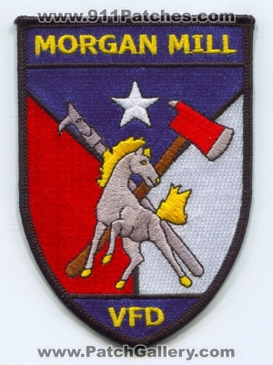 Morgan Mill Volunteer Fire Department Patch (Texas)
Scan By: PatchGallery.com
[b]Patch Made By: 911Patches.com[/b]
Keywords: vol. dept. vfd