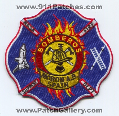Moron Air Base AB NASA Support Fire Department Patch (Spain)
Scan By: PatchGallery.com
Keywords: a.b. dept. bomberos