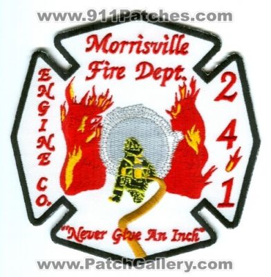Morrisville Fire Department Engine Company 241 Patch (New York)
Scan By: PatchGallery.com
Keywords: dept. co. station