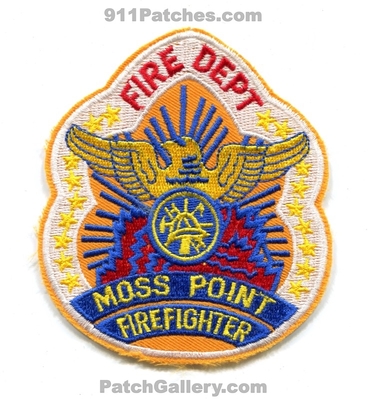 Moss Point Fire Department Firefighter Patch (Mississippi)
Scan By: PatchGallery.com
Keywords: dept. ff