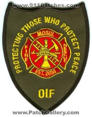 Mosul Fire Rescue Department (Iraq)
Scan By: PatchGallery.com
Keywords: dept. military oif operation iraqi freedom protecting those who protect peace