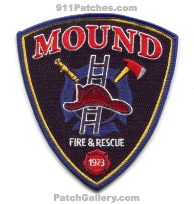 Mound Fire Rescue Department Patch (Minnesota)
Scan By: PatchGallery.com
Keywords: dept. & and 1923
