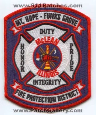 Mount Hope Funks Grove Fire Protection District (Illinois)
Scan By: PatchGallery.com
Keywords: department dept. mt. mclean