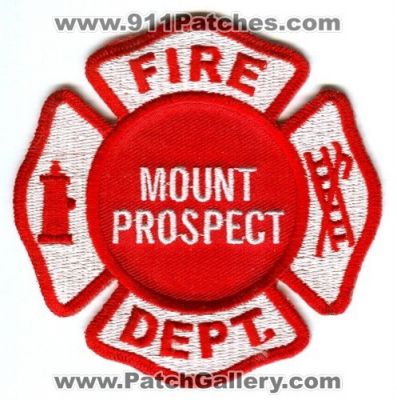 Mount Prospect Fire Department (Illinois)
Scan By: PatchGallery.com 
Keywords: mt. dept.