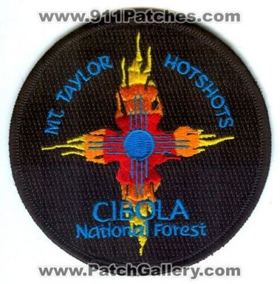 Mount Taylor HotShots Cibola National Forest Fire Wildfire Wildland Patch (New Mexico)
Scan By: PatchGallery.com
Keywords: mt.