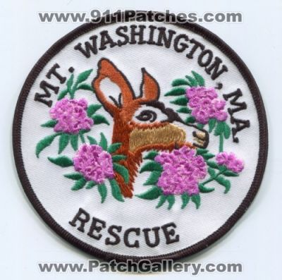 Mount Washington Rescue (Massachusetts)
Scan By: PatchGallery.com
Keywords: mt. ma.