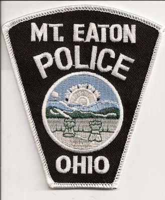 Mount Eaton Police
Thanks to EmblemAndPatchSales.com for this scan.
Keywords: ohio mt
