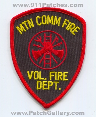 Mountain Communities Volunteer Fire Department Patch (Colorado)
Scan By: PatchGallery.com
Keywords: mtn. comm. vol. dept.