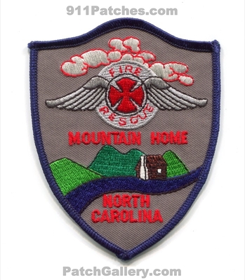 Mountain Home Fire Rescue Department Patch (North Carolina)
Scan By: PatchGallery.com
Keywords: dept.