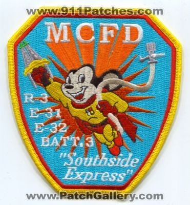Moyers Corner Fire Department Engine 31 32 Rescue 3 Battalion 3 (New York)
Scan By: PatchGallery.com
Keywords: dept. mcfd e-31 e-32 r-3 batt.3 company station southside express