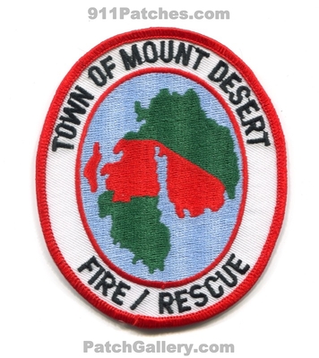 Mount Desert Fire Rescue Department Patch (Maine)
Scan By: PatchGallery.com
Keywords: town of mt. dept.