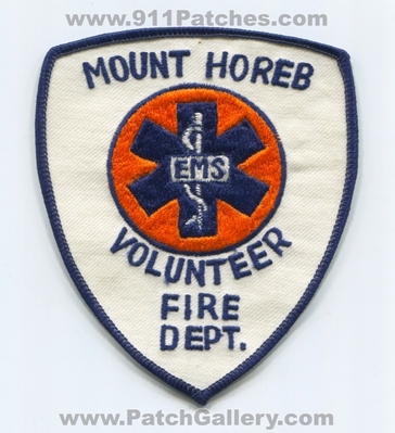 Mount Horeb Volunteer Fire Department EMS Patch (Wisconsin)
Scan By: PatchGallery.com
Keywords: mt. vol. dept.