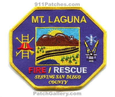 Mount Laguna Fire Rescue Department Patch (California)
Scan By: PatchGallery.com
Keywords: mt. dept. serving san diego county co.