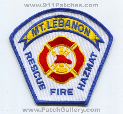 Mount Lebanon Fire Department Patch (Pennsylvania)
Scan By: PatchGallery.com
Keywords: mt. dept. rescue hazmat haz-mat