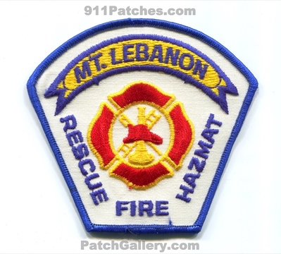 Mount Lebanon Fire Rescue Department Patch (Pennsylvania)
Scan By: PatchGallery.com
Keywords: mt. dept. hazmat haz-mat hazardous materials