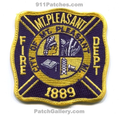 Mount Pleasant Fire Department Patch (Michigan)
Scan By: PatchGallery.com
Keywords: mt. dept. city of 1889