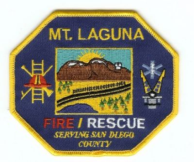 Mount Laguna Fire Rescue
Thanks to PaulsFirePatches.com for this scan.
Keywords: california san diego county mt