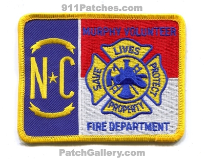 Murphy Volunteer Fire Department Patch (North Carolina)
Scan By: PatchGallery.com
Keywords: vol. dept. save lives protect property