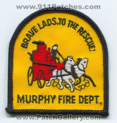 Murphy Fire Department Patch (Texas)
Scan By: PatchGallery.com
Keywords: dept. brave lads to the rescue