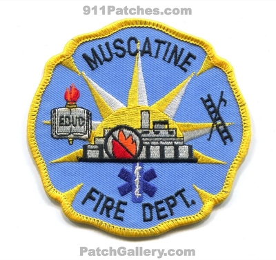 Muscatine Fire Department Patch (Iowa)
Scan By: PatchGallery.com
Keywords: dept.