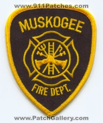 Muskogee Fire Department Patch (Oklahoma)
Scan By: PatchGallery.com
Keywords: dept.