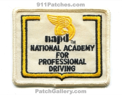 National Academy for Professional Driving NAPD Patch (Texas)
Scan By: PatchGallery.com
