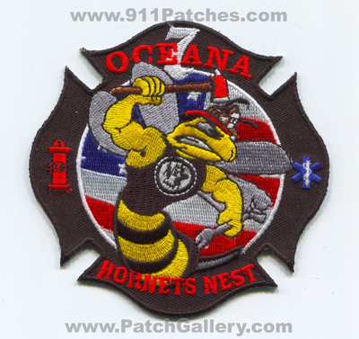 Naval Air Station NAS Oceana Fire Station 7 USN Navy Military Patch (Virginia)
Scan By: PatchGallery.com
Keywords: N.A.S. Dept. Company Co. United States U.S.N. Hornets Nest - Bee