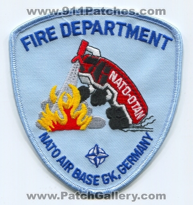 NATO Air Base Geilenkirchen Fire Department Patch (Germany)
Scan By: PatchGallery.com
Keywords: gk dept. nato-otan