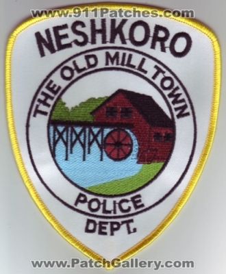Neshkoro Police Department (Wisconsin)
Thanks to Dave Slade for this scan.
Keywords: dept.