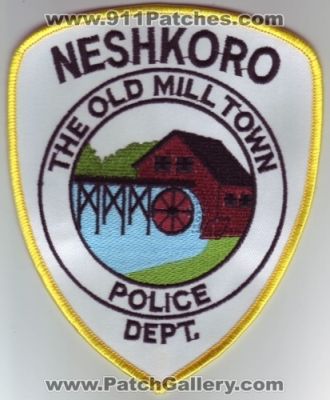 Neshkoro Police Department (Wisconsin)
Thanks to Dave Slade for this scan.
Keywords: dept.