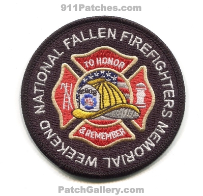 National Fallen Firefighters Foundation NFFF Memorial Weekend 2008 Patch (Maryland)
Scan By: PatchGallery.com
Keywords: to honor and & remember