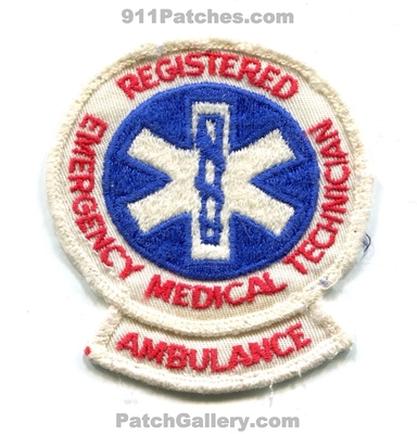 Nationally Registered Emergency Medical Technician NREMT Ambulance EMS Patch (No State Affiliation)
Scan By: PatchGallery.com
Keywords: n.r.e.m.t. services