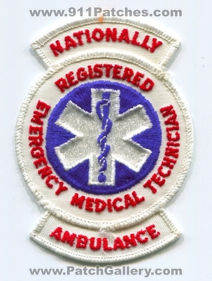 Nationally Registered Emergency Medical Technician NREMT Ambulance EMS Patch (No State Affiliation)
Scan By: PatchGallery.com
Keywords: nremta n.r.e.m.t.a.