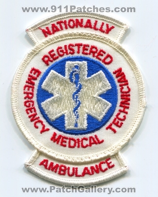 Nationally Registered Emergency Medical Technician NREMT Ambulance EMS Patch (No State Affiliation)
Scan By: PatchGallery.com
Keywords: nremta n.r.e.m.t.a.