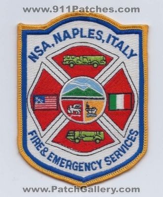 Naval Support Activity Naples Fire and Emergency Services (Italy)
Thanks to Paul Howard for this scan.
Keywords: nsa &