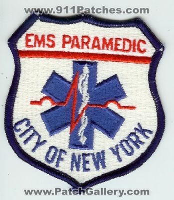 New York State EMS Paramedic (New York)
Thanks to Mark C Barilovich for this scan.
Keywords: city of