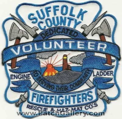 Suffolk County Volunteer Firefighters (New York)
Thanks to Mark Hetzel Sr. for this scan.
Keywords: co. vol. fire department dept. engine ladder rescue & and haz-mat hazmat co&#039;s cos company station dedicated to serving their community