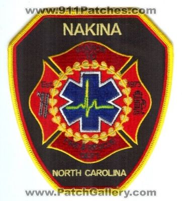 Nakina Fire and Rescue Department Station 10 Patch (North Carolina)
Scan By: PatchGallery.com
Keywords: dept. &