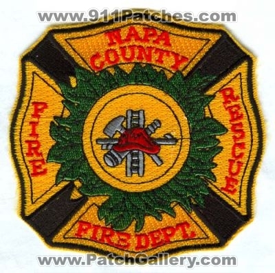 Napa County Fire Dept Patch (California)
[b]Scan From: Our Collection[/b]
Keywords: department rescue