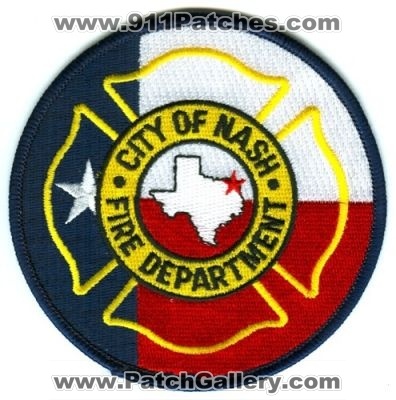 Nash Fire Department Patch (Texas)
[b]Scan From: Our Collection[/b]
Keywords: city of