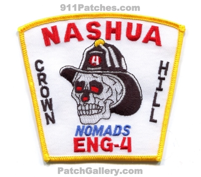 Nashua Fire Rescue Department Engine 4 Patch (New Hampshire)
Scan By: PatchGallery.com
Keywords: dept. company co. station crown hill nomads skull