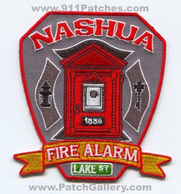 Nashua Fire Department Fire Alarm Patch (New Hampshire)
Scan By: PatchGallery.com
Keywords: dept. lake st 1886