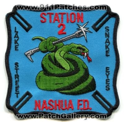Nashua Fire Department Station 2 (New Hampshire)
Scan By: PatchGallery.com
Keywords: dept. company lake street snake eyes f.d. fd