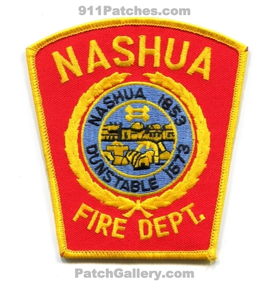 Nashua Fire Department Patch (New Hampshire)
Scan By: PatchGallery.com
Keywords: dept. 1853 dunstable 1673