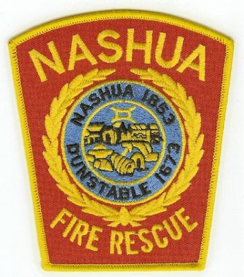 Nashua Fire Rescue
Thanks to PaulsFirePatches.com for this scan.
Keywords: new hampshire